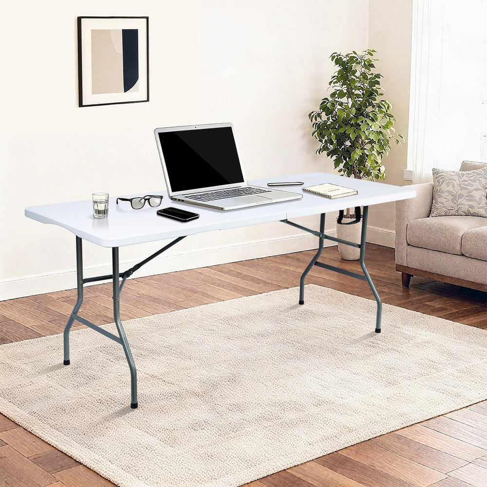 Folding Table 6ft Foldable Table with Built in Handle & Steel Legs / 6FT ...