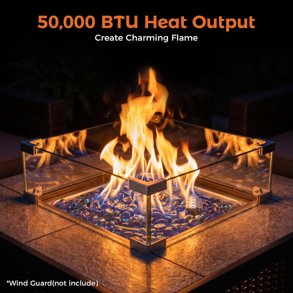 BALI OUTDOORS Propane Gas Fire Pit Table