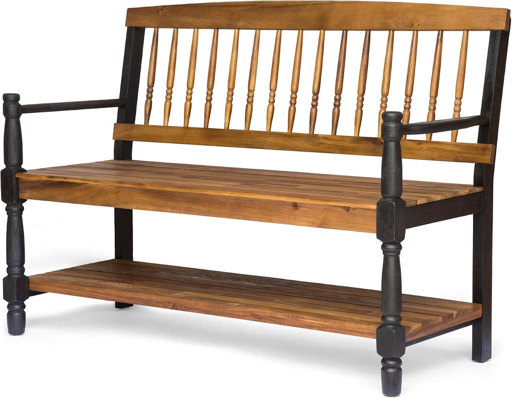 Great Deal Furniture Christopher Knight Home Daphne Outdoor Acacia Wood Bench...