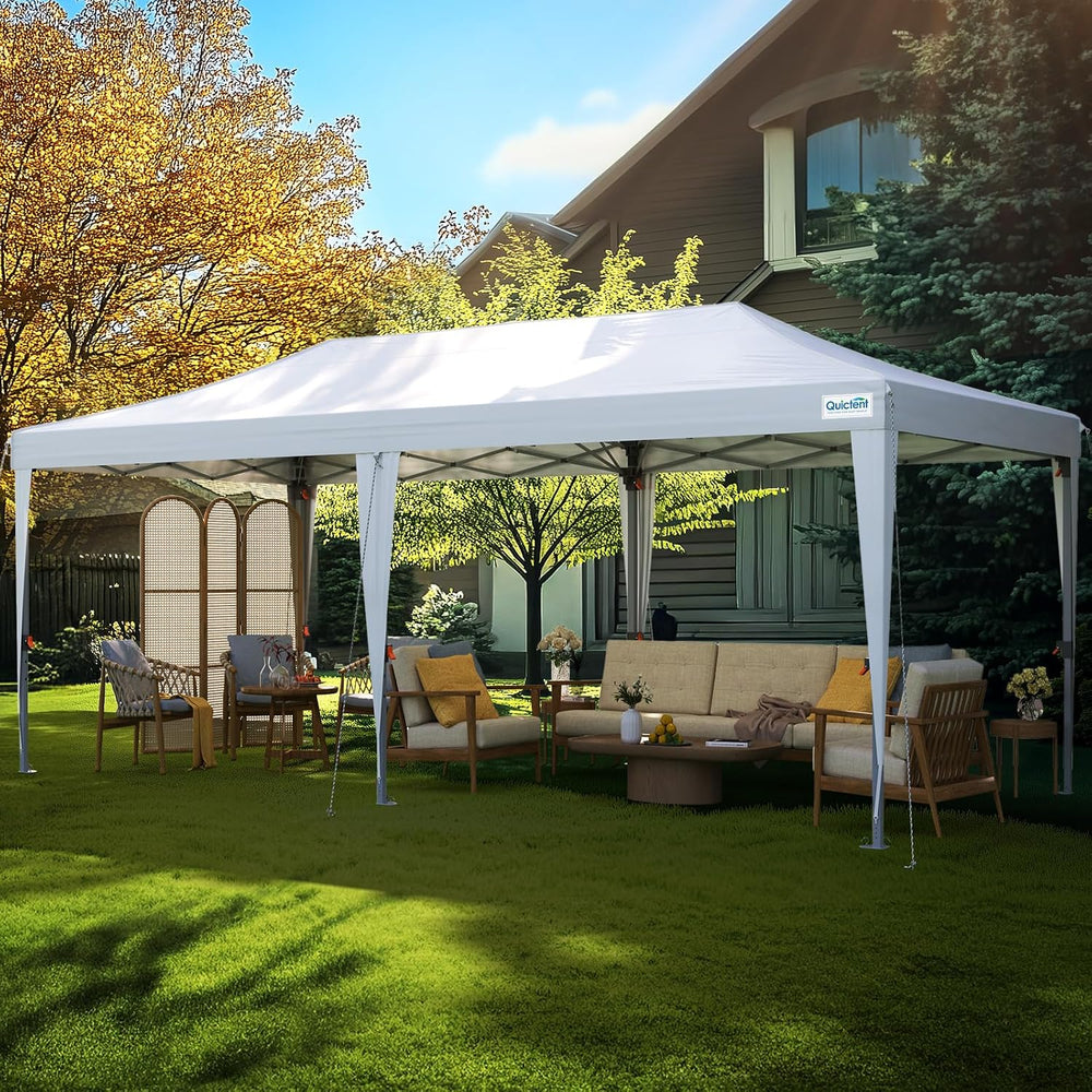 Quictent 10x20FT Pop Up Canopy Tent Without Sidewalls