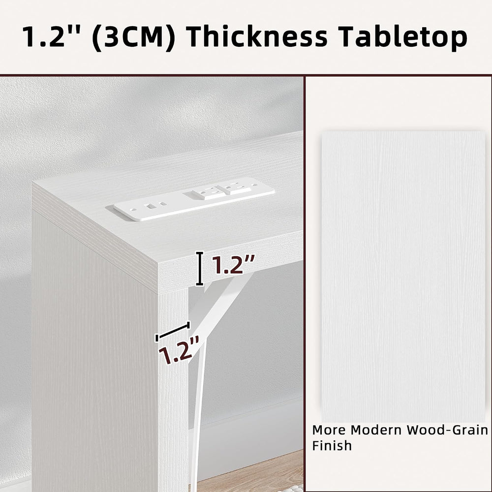 TIQLAB Sofa Table, 79''L x 9.1''W (1.2'' Thickness) L...