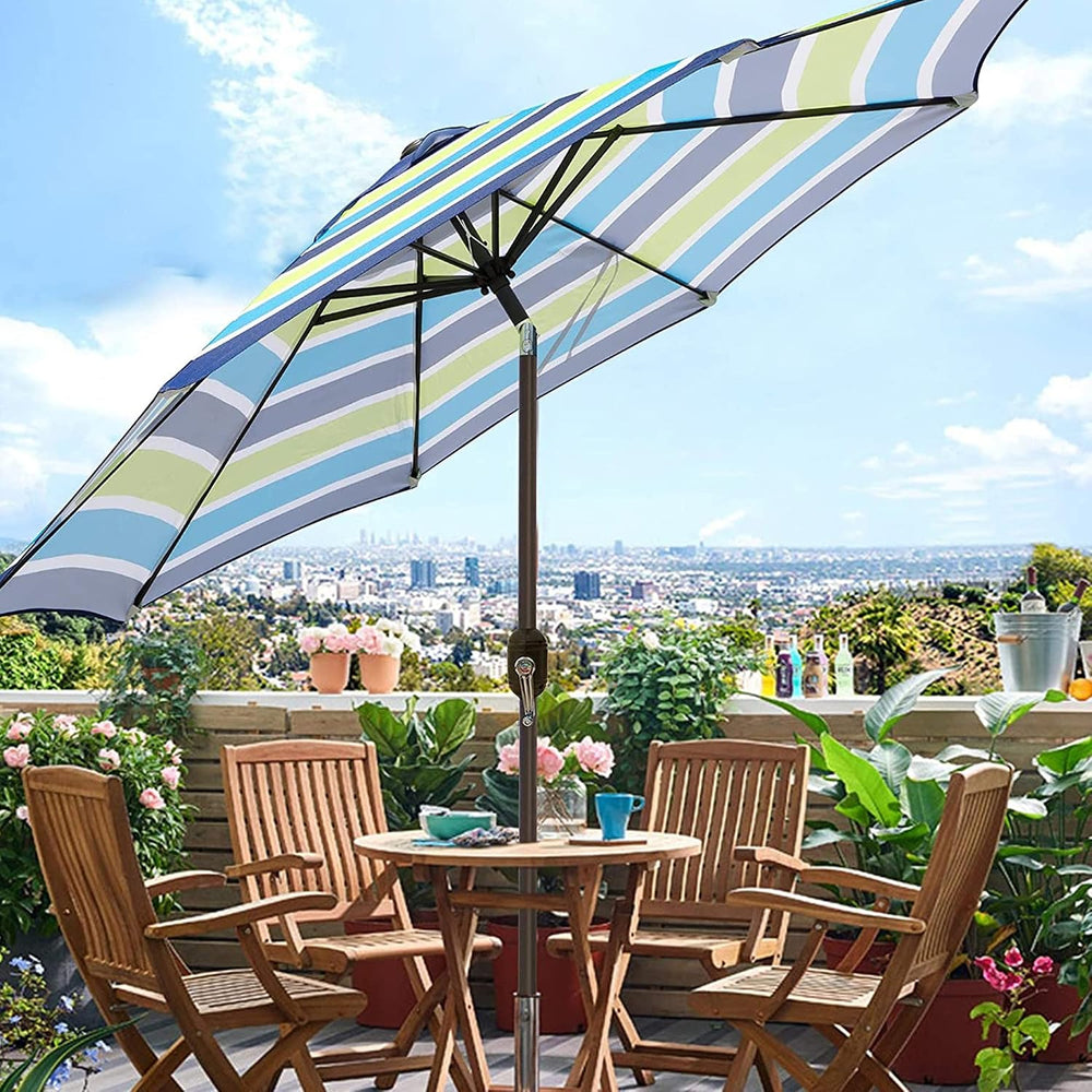 Blissun 9' Outdoor Patio Umbrella, Outdoor Table Umbrella, Yard Umbrella,...