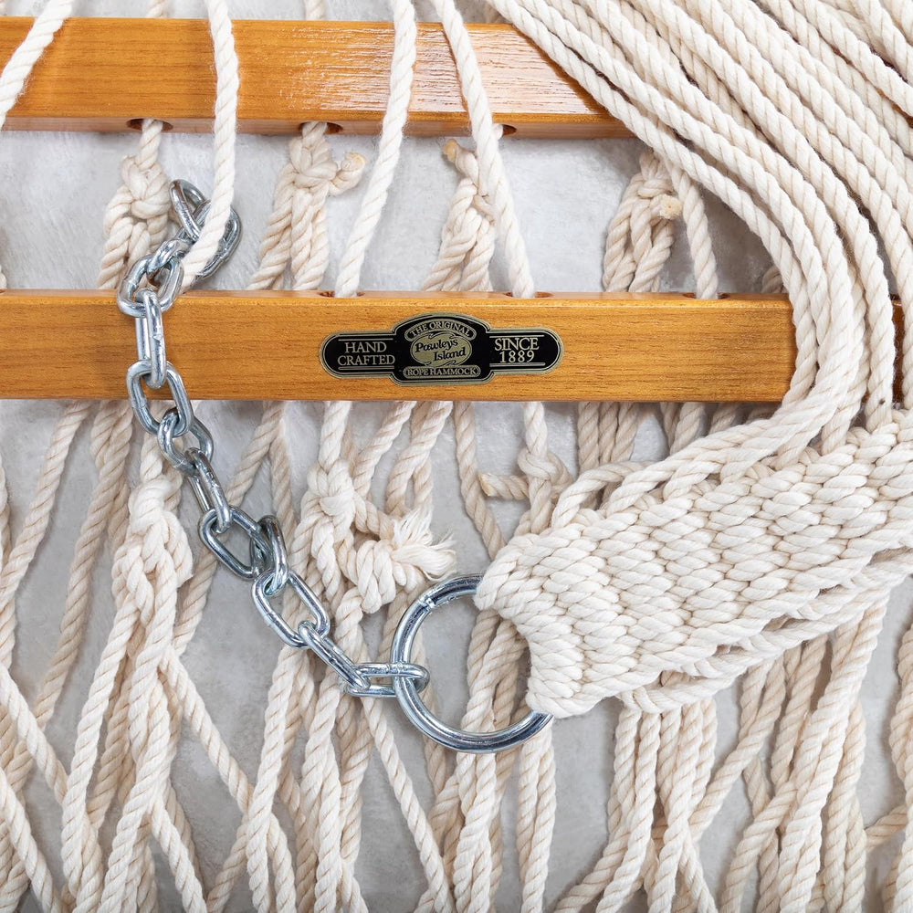 Original Pawleys Island Large Oatmeal DuraCord Rope Hammock – 13 ft. x 55 in....