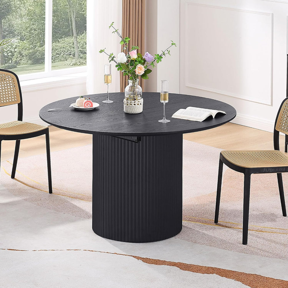 WILLIAMSPACE 86.61" Wood Extendable Dining Table for 6 to 8, Modern Oval...