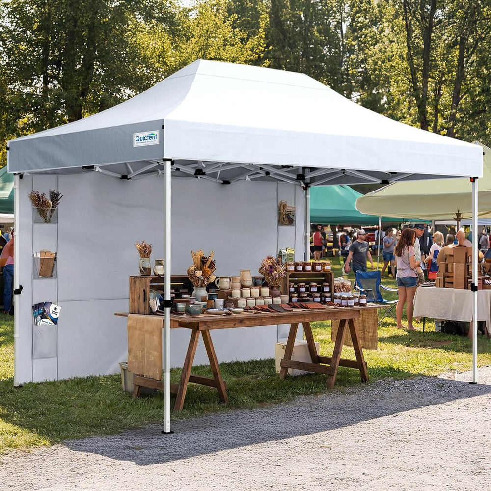 Quictent 10x15 Heavy Duty Pop up Canopy Tent with Wheeled Bag