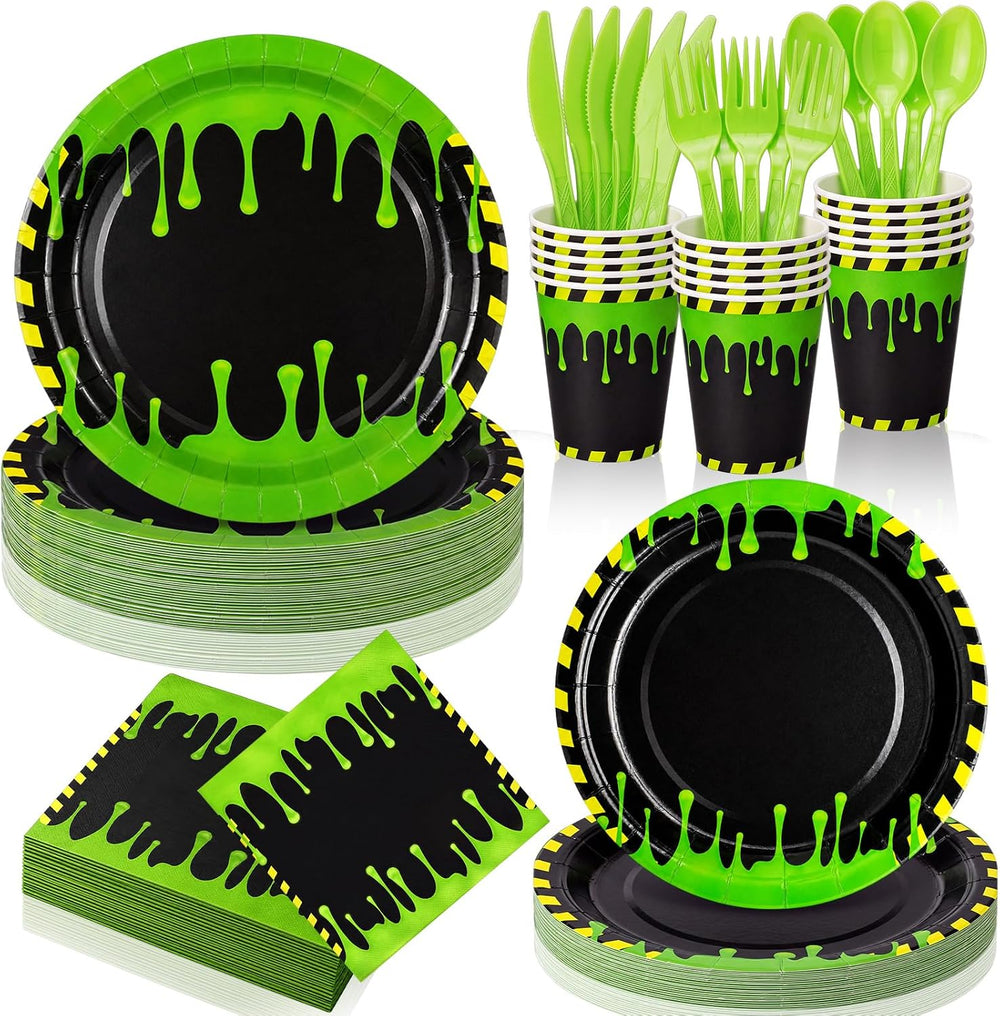 Honeydak 210 Pcs Halloween Ghost Party Supplies for 30 Guests