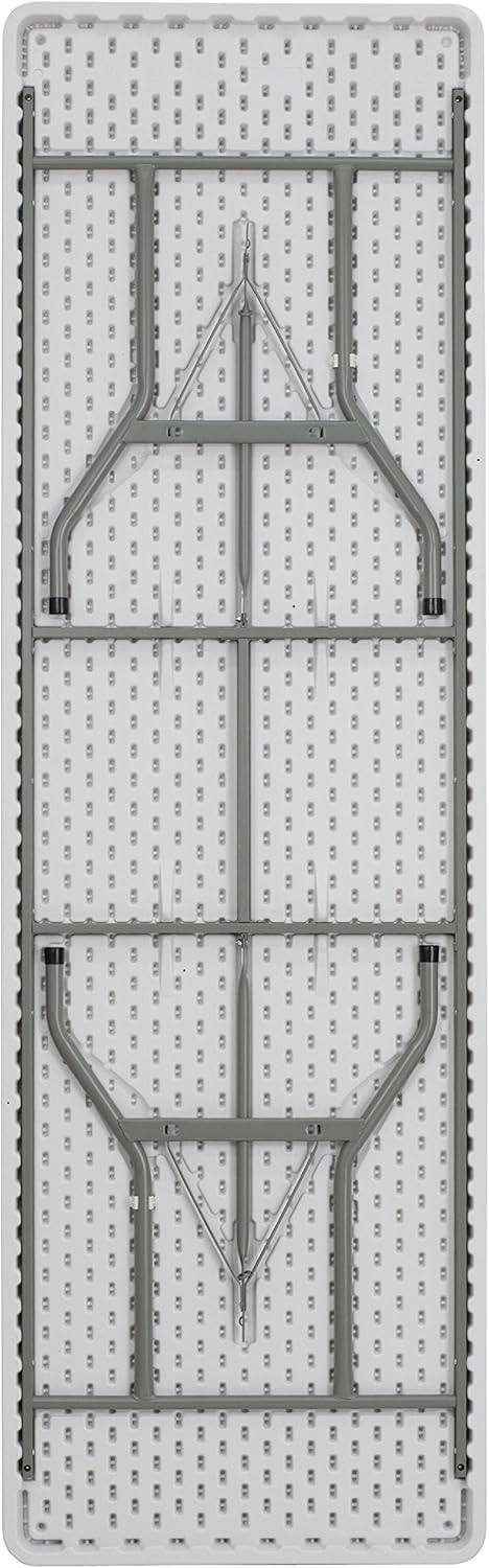 Flash Furniture 8-Foot Granite White Plastic Folding Table