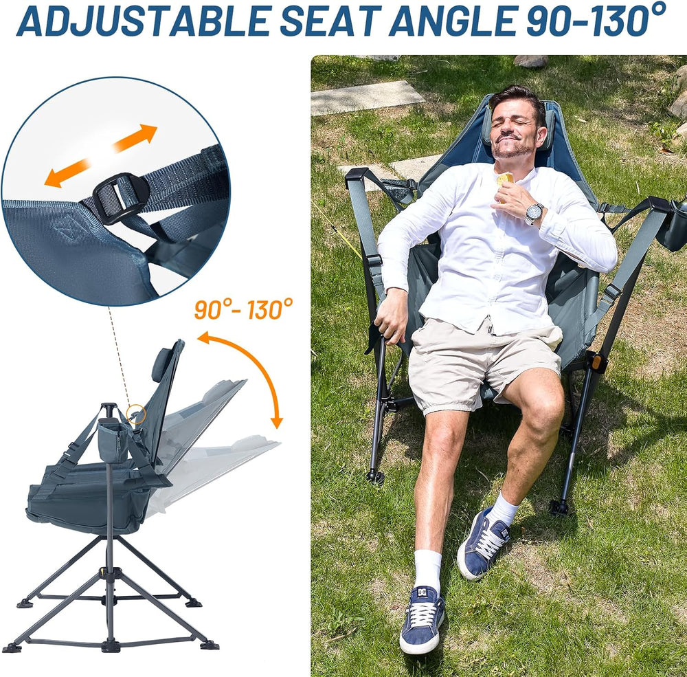 TIMBER RIDGE Hammock Camping Chair, Portable Oversized Swinging Camp Chairs