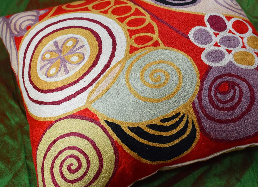 Hilma Al Klint Red Pillow Cover Modern Red Pillowcase Abstract Chair Cushion ...