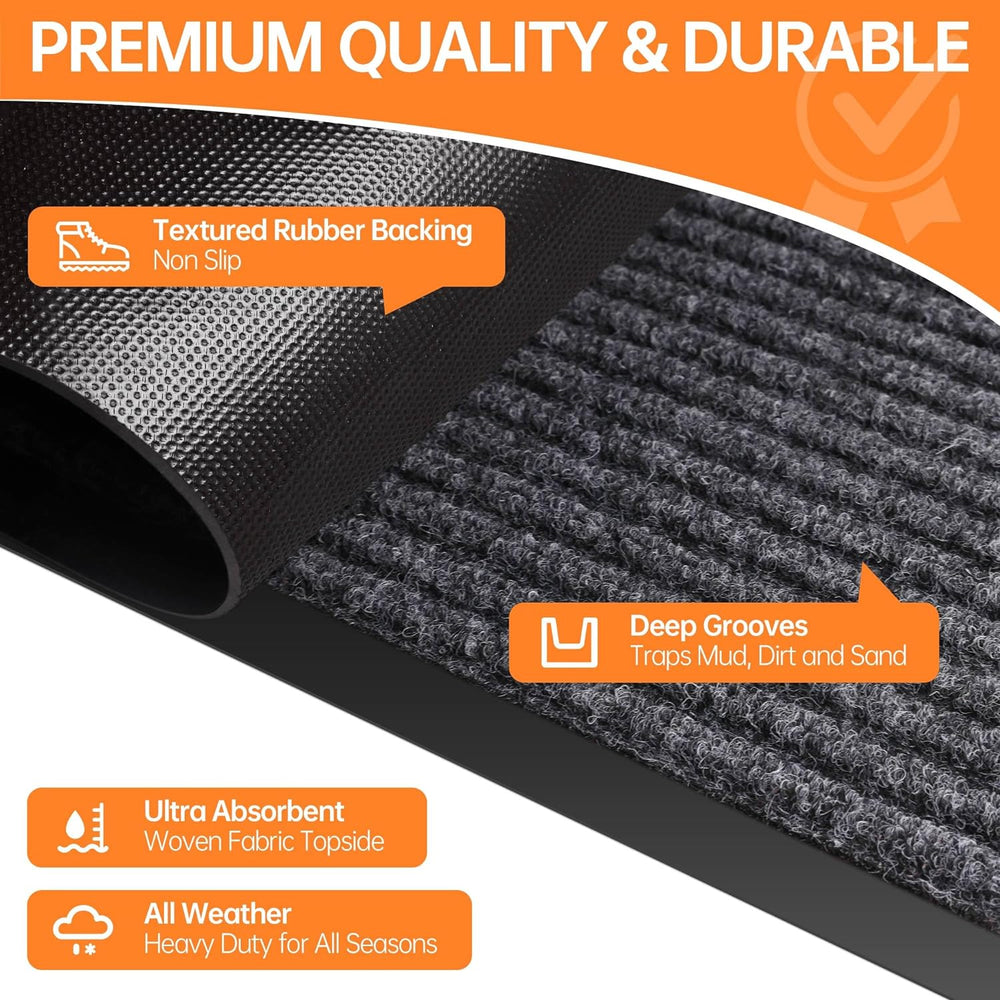 Front Door Mat Outside Entrance, Dirt Trapper Doormat 48" x 24"