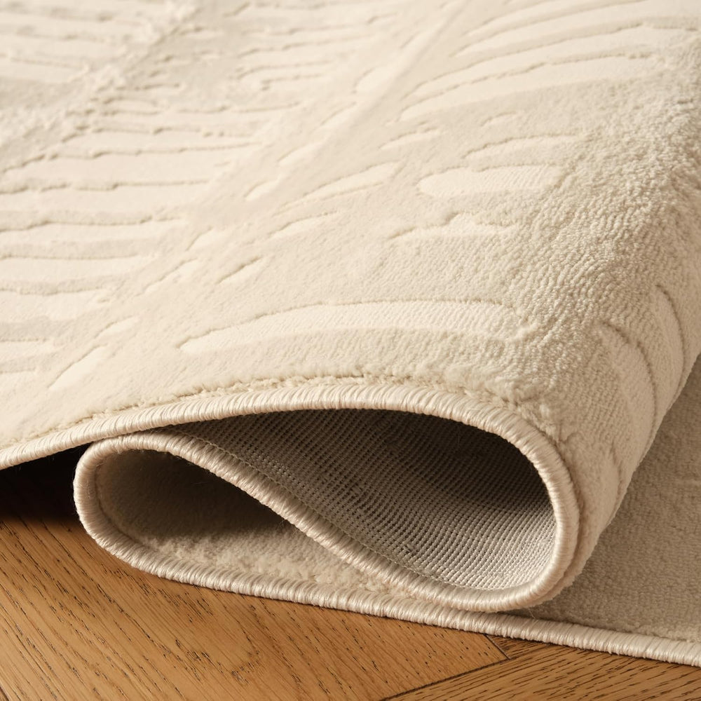 Revival Rugs Shell 8'x10' Area Rugs - Washable, Medium Pile, Beige, C...