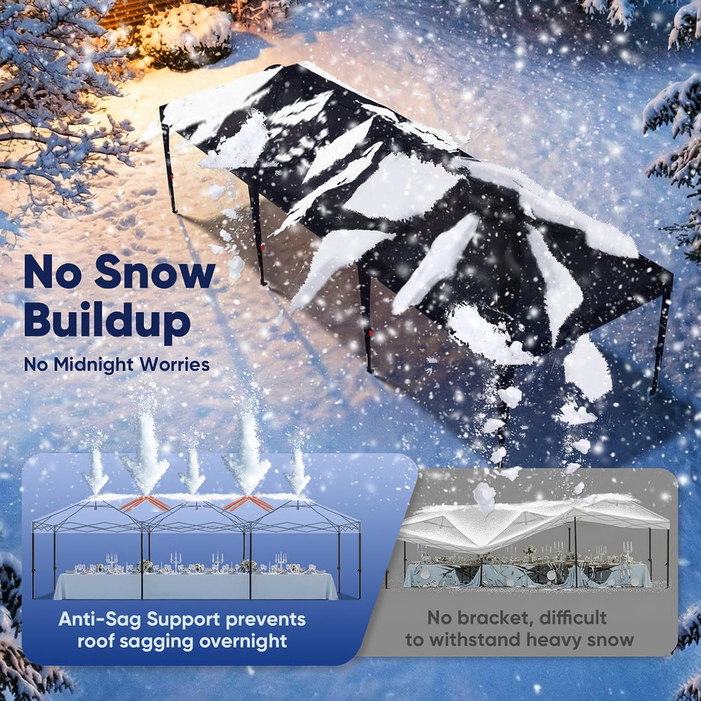 Quictent 10x30FT Pop up Canopy with Sidewalls