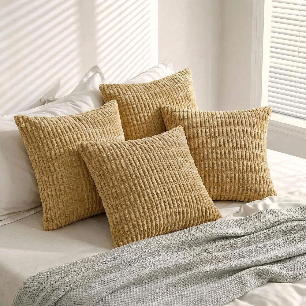 Fancy Homi 4 Packs Decorative Throw Pillow Covers for Living Room Couch Bed, ...