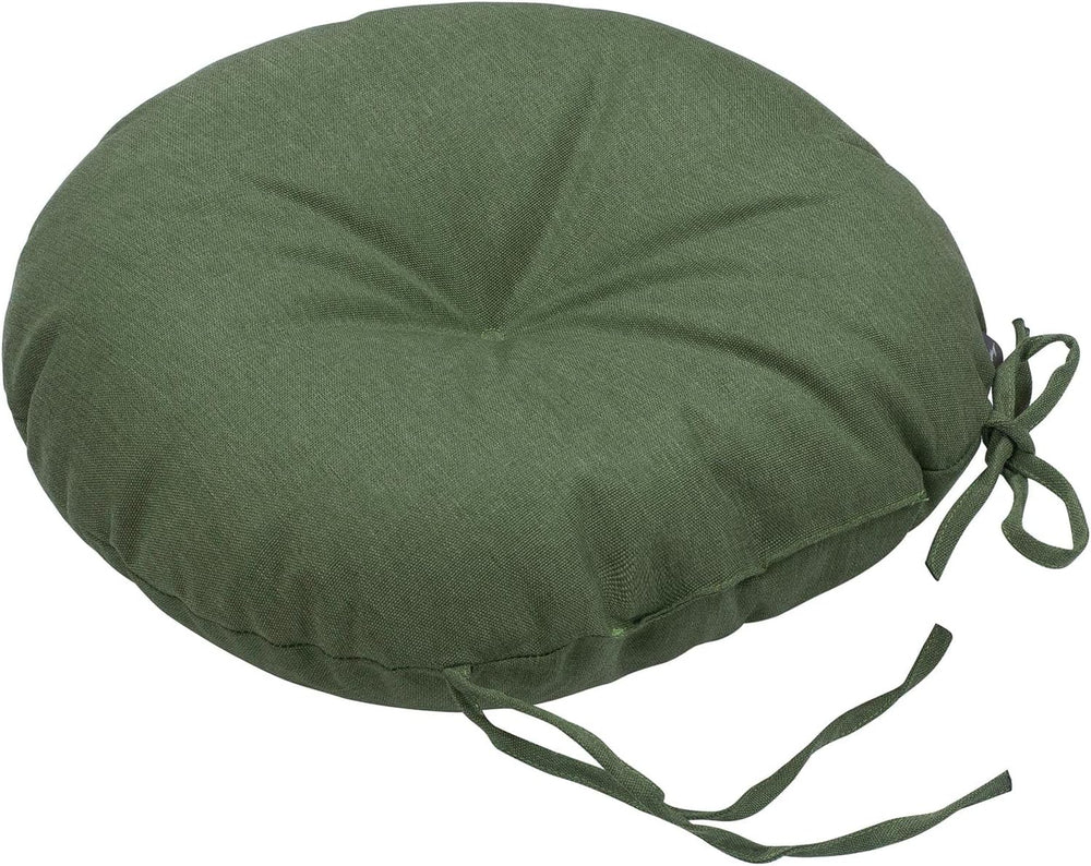 Magpie Fabrics 15" Round Bistro Seat Cushions with Ties, Set of 2, Water...