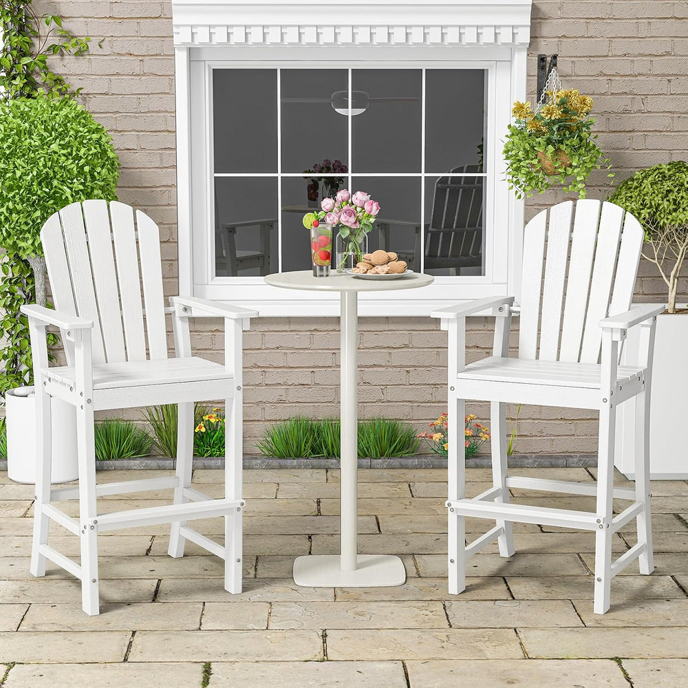 ORALNER Tall Adirondack Chairs, Outdoor High Back Balcony Chair, Weather Resi...