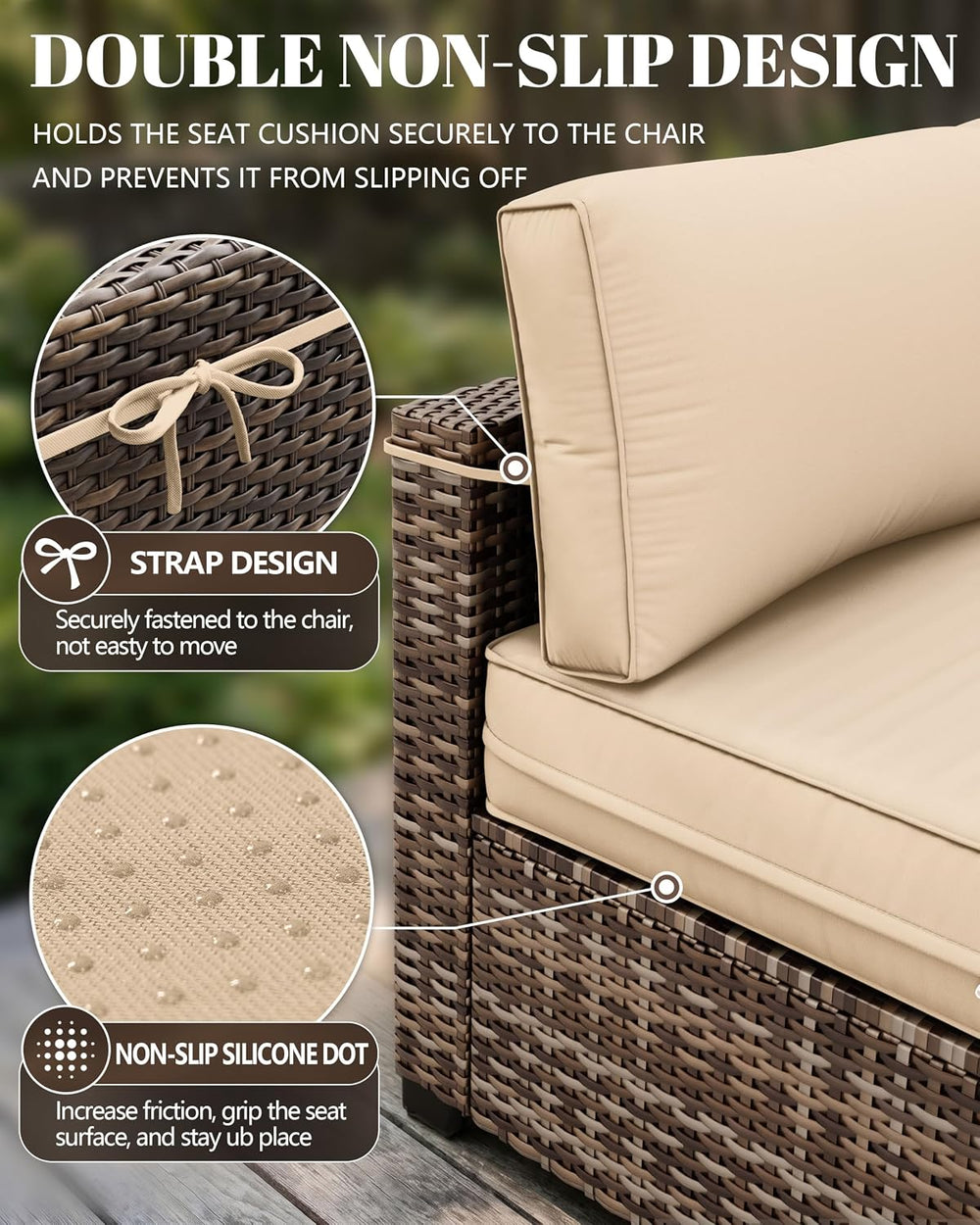 14 Pcs Outdoor Cushion Slipcovers Outdoor Patio Cushion Covers Replacement Wa...