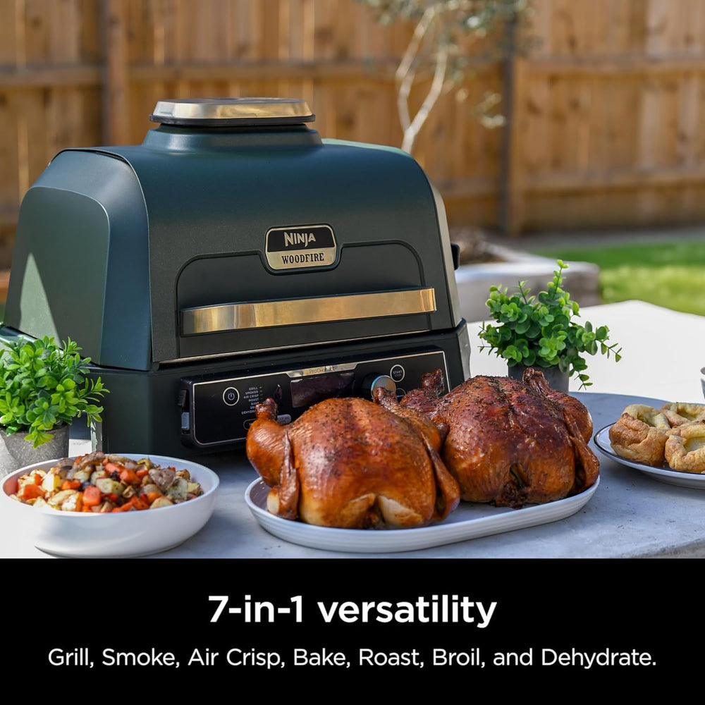 Ninja Woodfire ProConnect Premium XL Outdoor Grill & Smoker, Black & ...