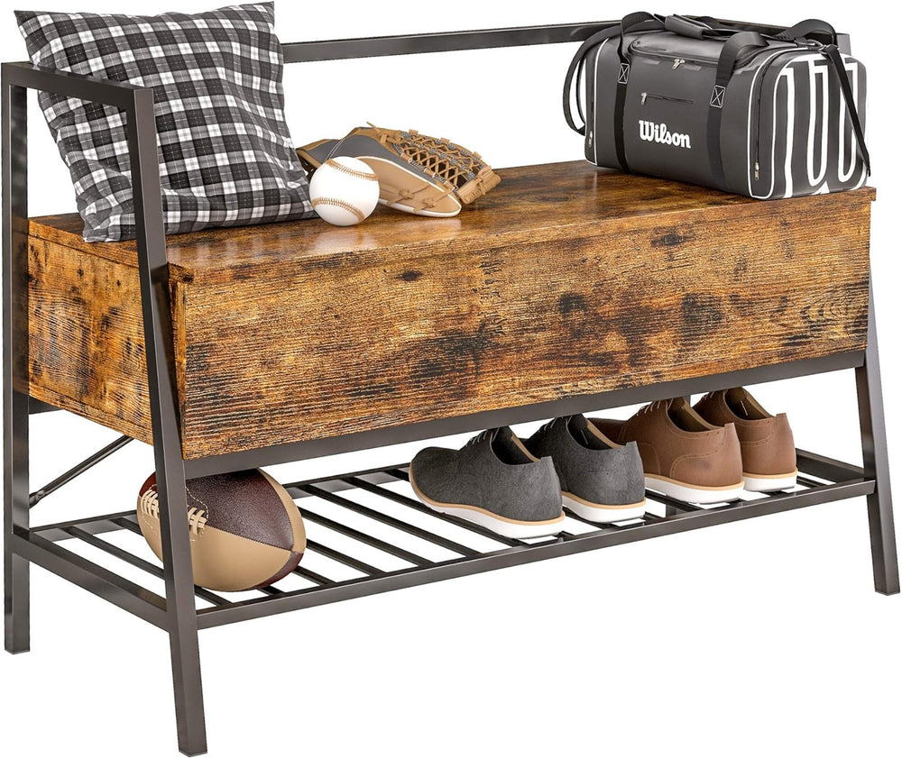 IRONCK Shoe Storage Bench with Practical Storage for Entryway Furniture