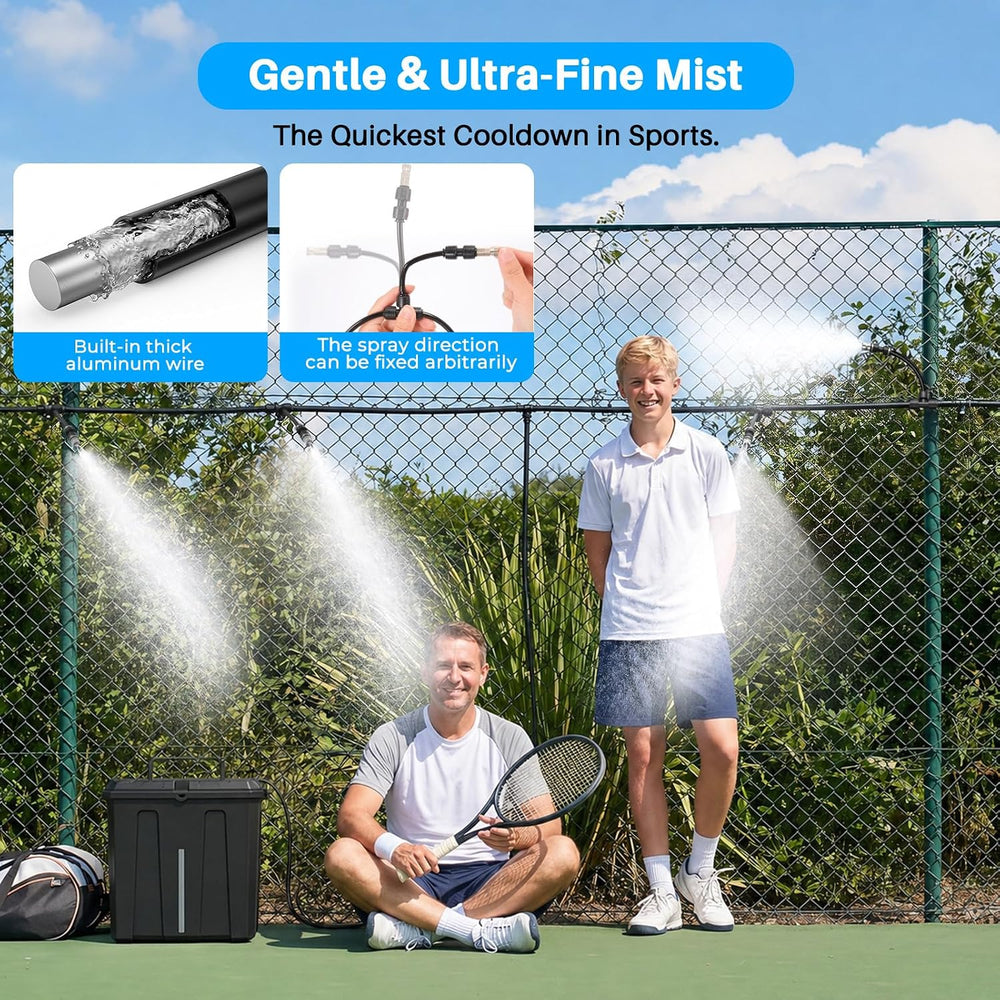 Ausic Portable Misting System, Outdoor Water Misters for Outside Patio Umbrel...