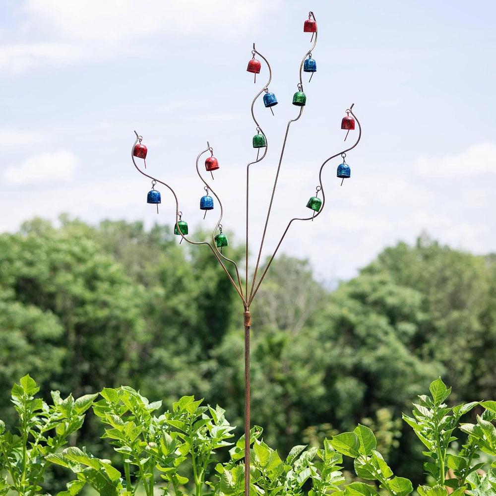 Happy Gardens Bell Spiral Garden Stake Multicolor