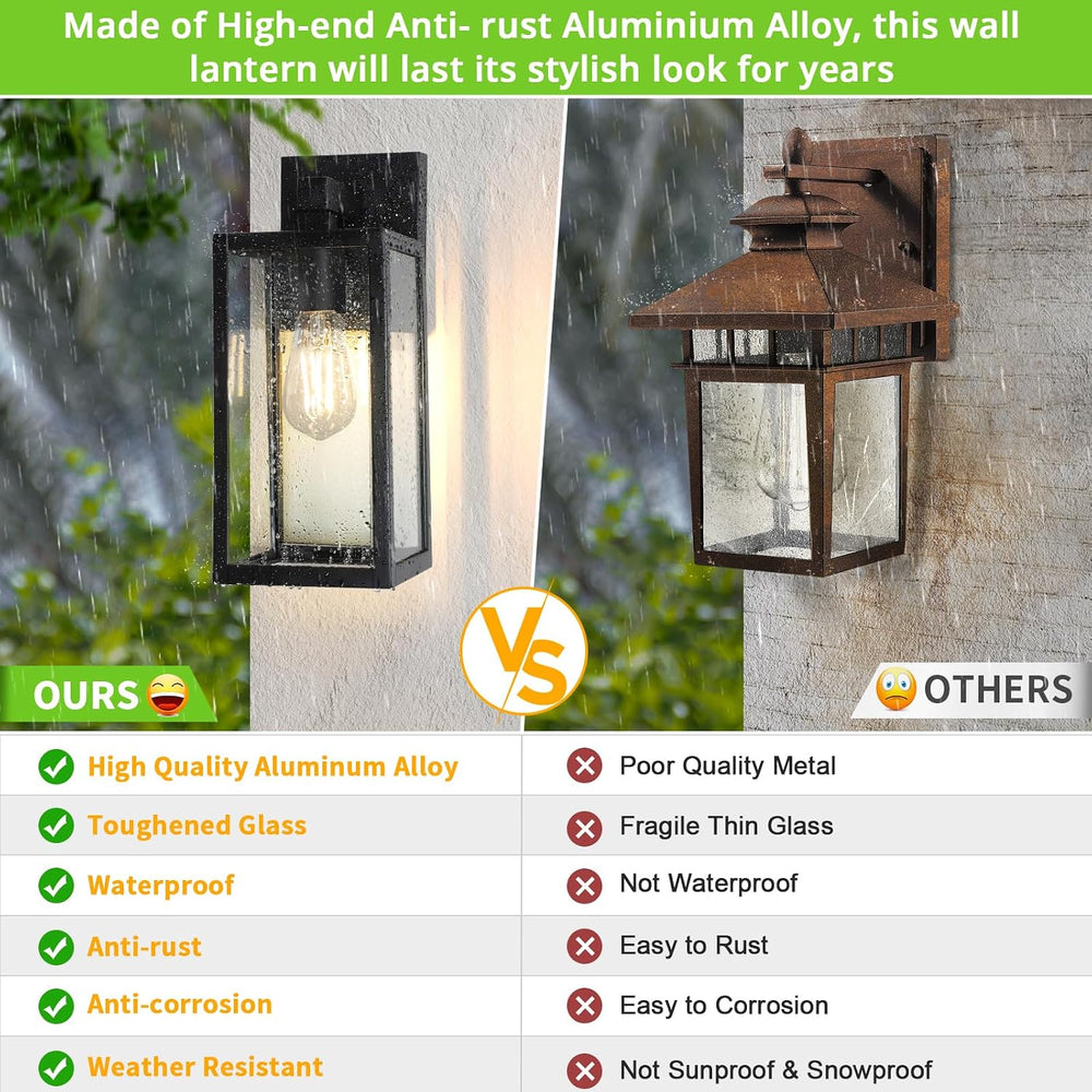 MAXvolador Outdoor Wall Light Fixtures, Exterior Waterproof Wall Lanterns
