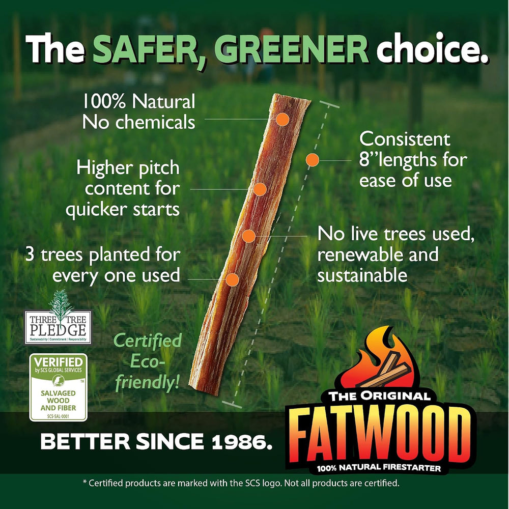 Better Wood Products Fatwood Fire Starter Sticks, Glacier Crate, 13 lb