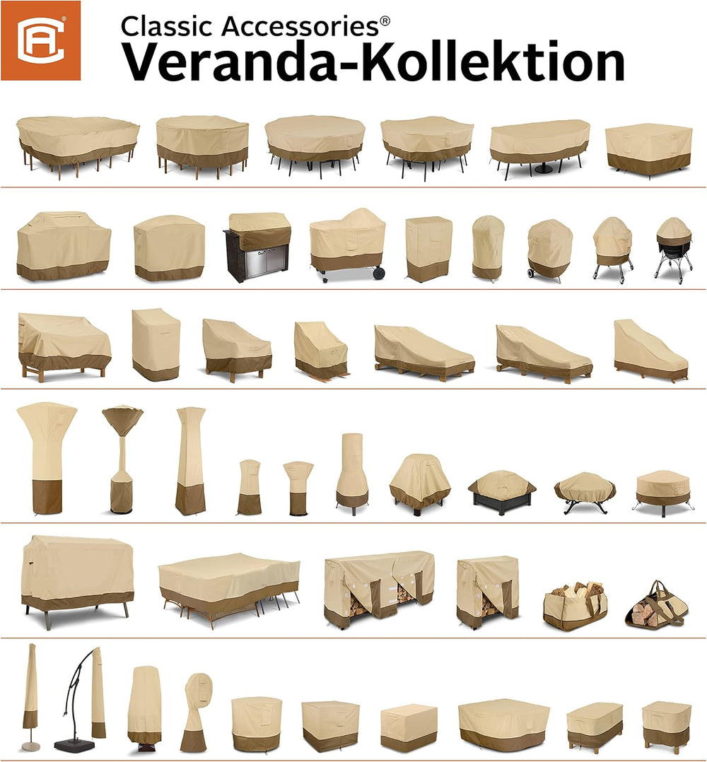 Classic Accessories Veranda Water-Resistant 31.5 Inch Adirondack Chair Cover,...