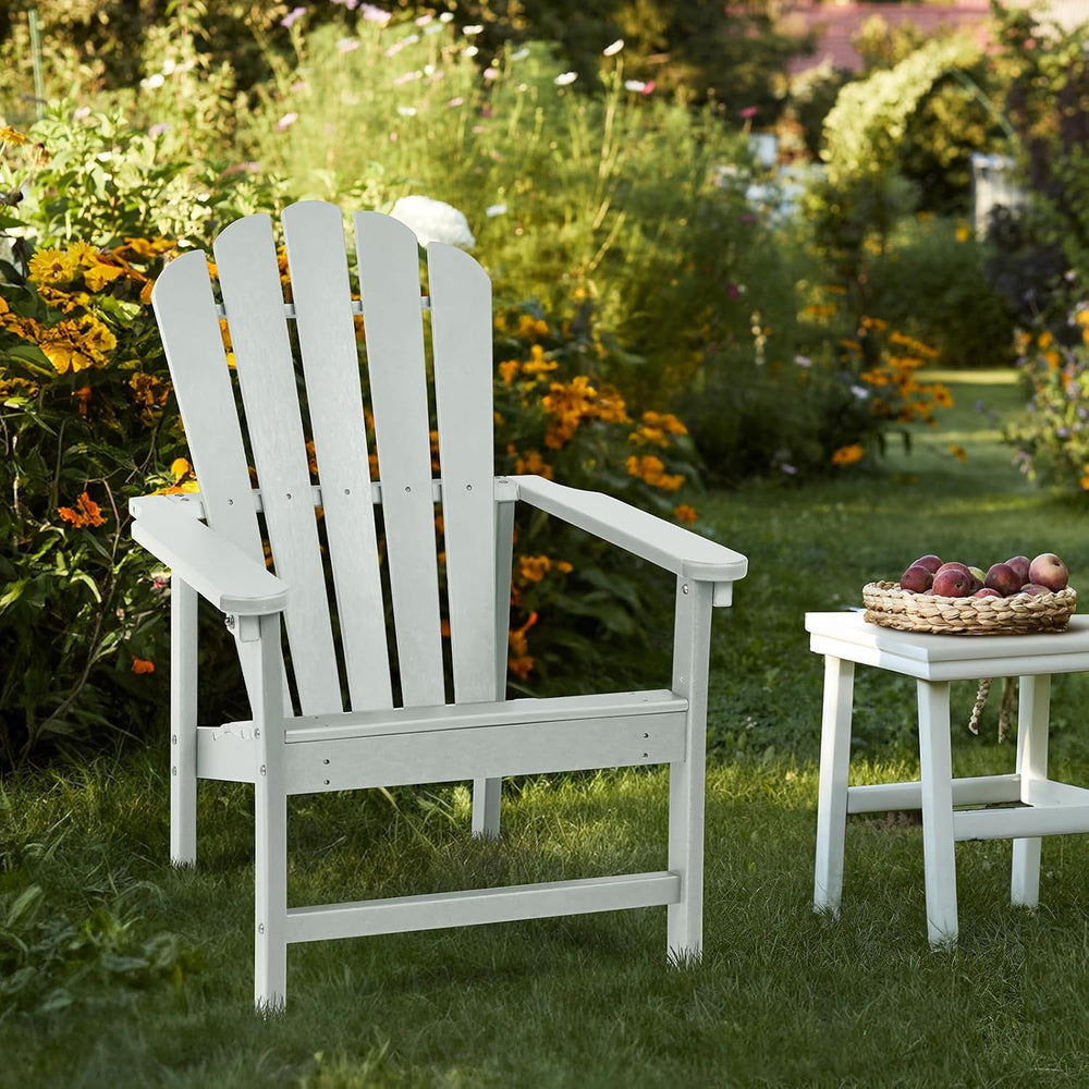 Oversized Stackable Adirondack Chair, HDPE All-Weather Fire Pit Chair