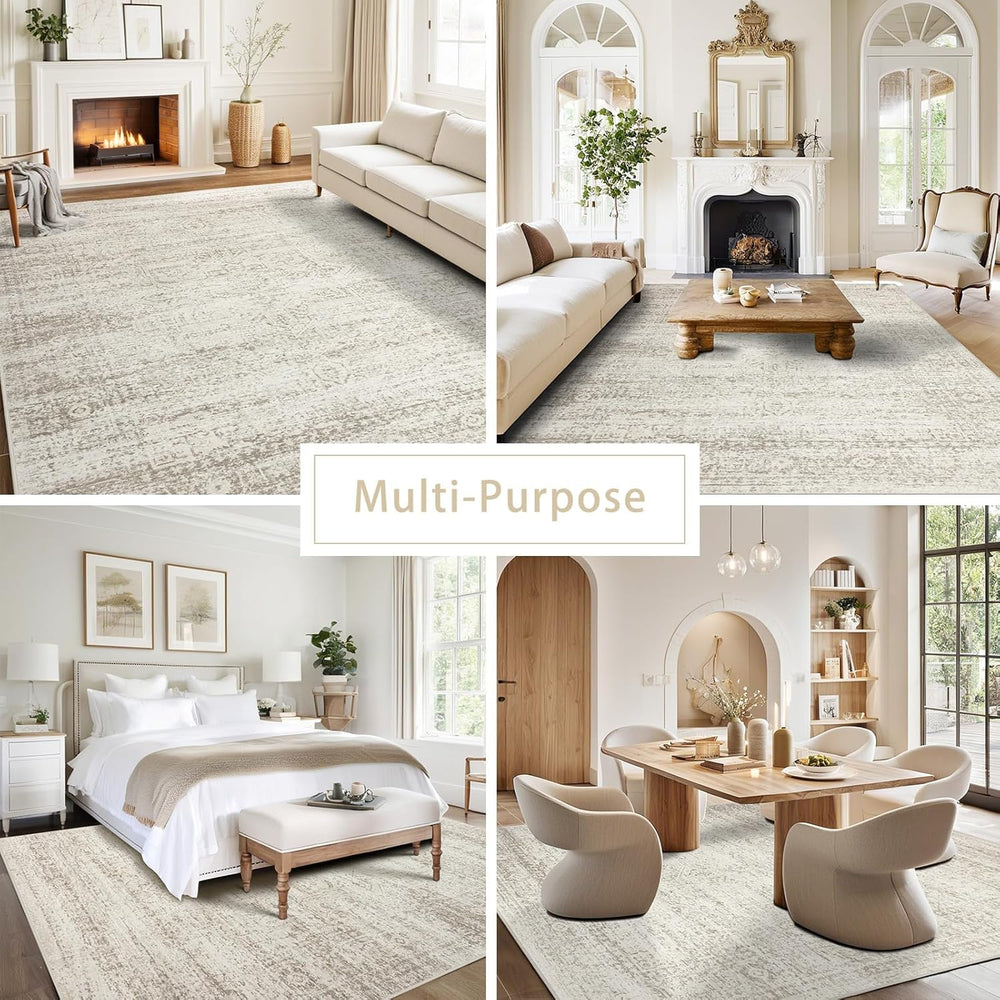 Washable Rugs 9x12 Area Rugs for Living Room,Bedroom,Dining Room Carpet
