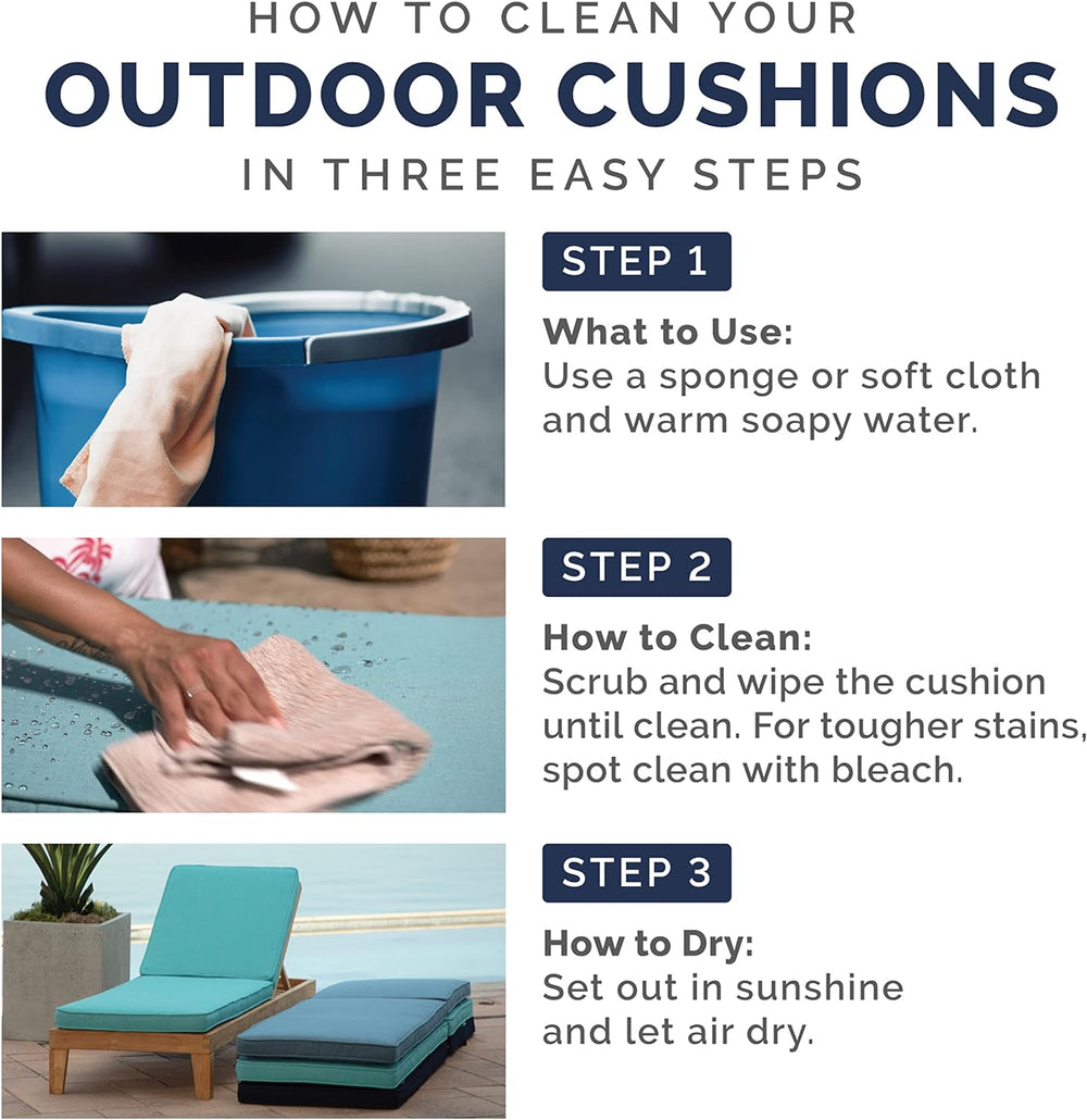Arden Outdoor Adirondack or Rocking Chair Cushion, 20 x 17, Rain-Proof, Fade ...