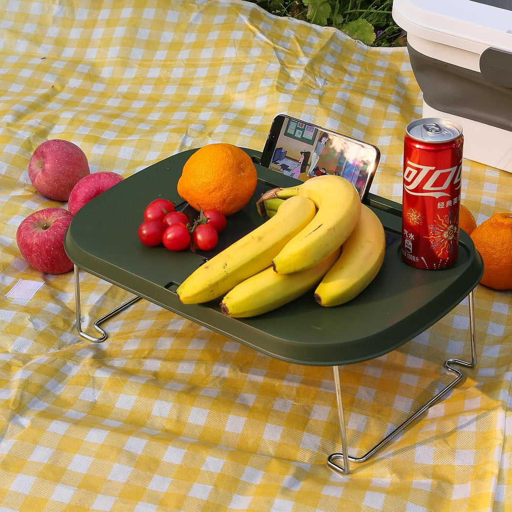 Collapsible Picnic Basket 16L, Folding Basket for Picnic with Lid Table, Wate...