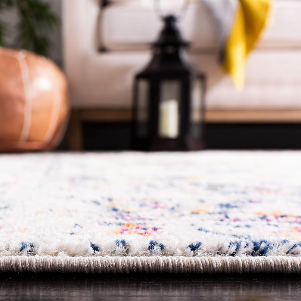SAFAVIEH Madison Area Rug 8x10, Large Fuchsia & Ivory MAD603R