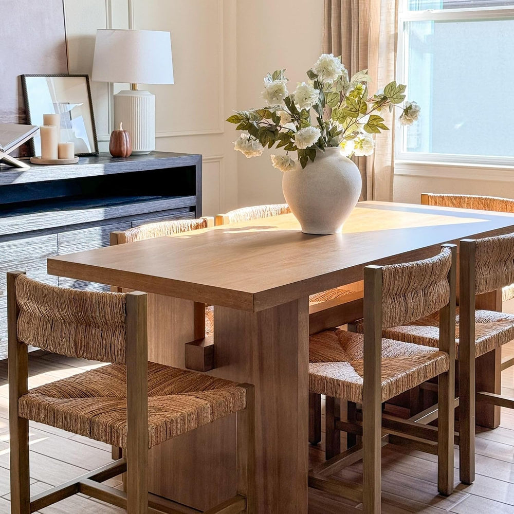 Nathan James Briggs Modern Dining Table for 6, Small Rectangle Dining Table, ...