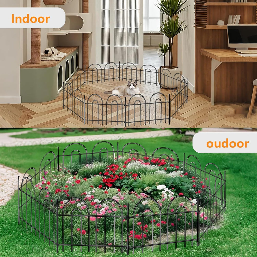 45ft X 13in Animal Barrier Fence, 32 Panels No Dig Fence for Dogs Rabbit, Ant...
