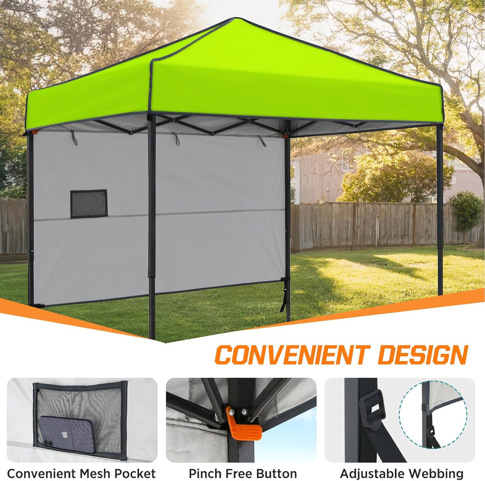 COOS BAY 6x4 Pop Up Canopy Tent with Adjustable Side Wall, Easy Setup Lightwe...