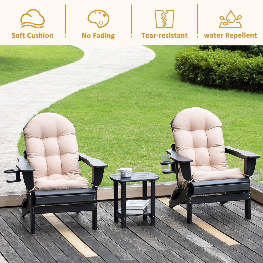 nalone 2 Pack Adirondack Cushion Rocking Chair Cushions High Back Adirondack ...