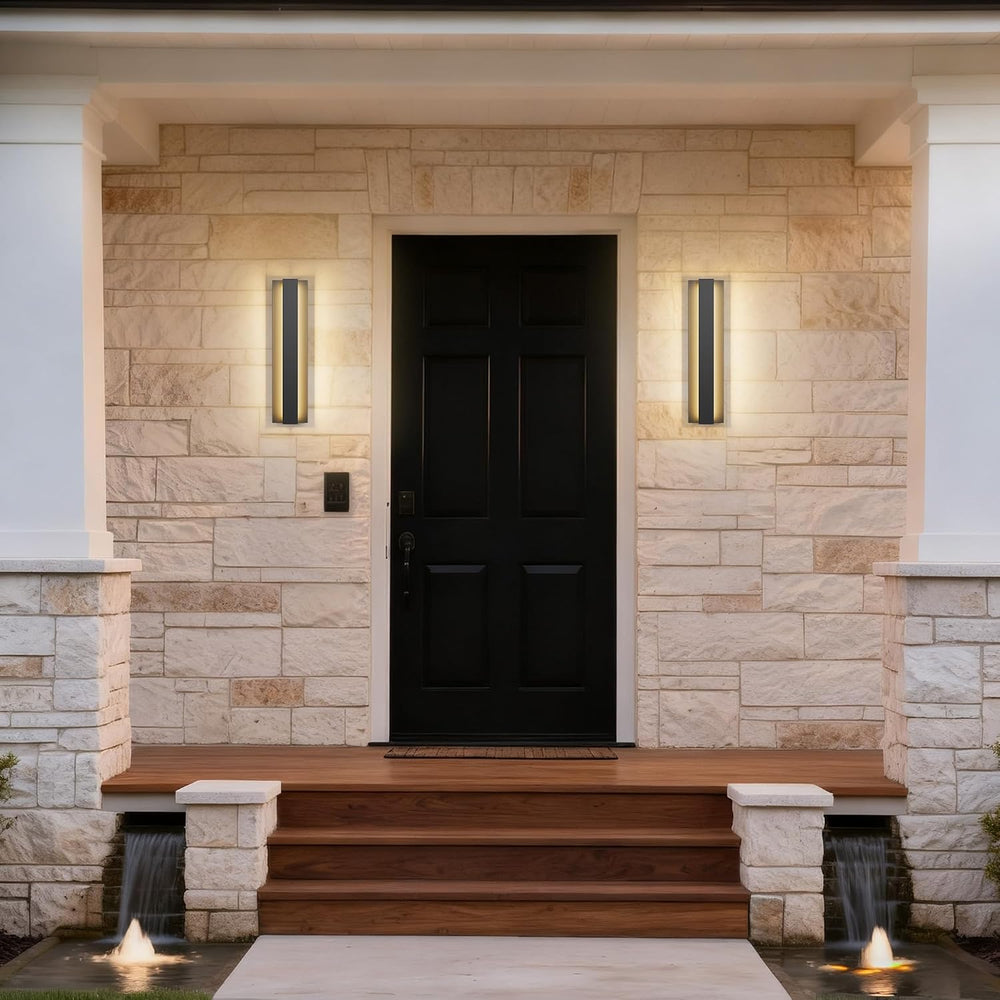 LamQee 18.5 Inch Modern Outdoor Wall Lights Exterior Lighting Fixtures, 3000K...
