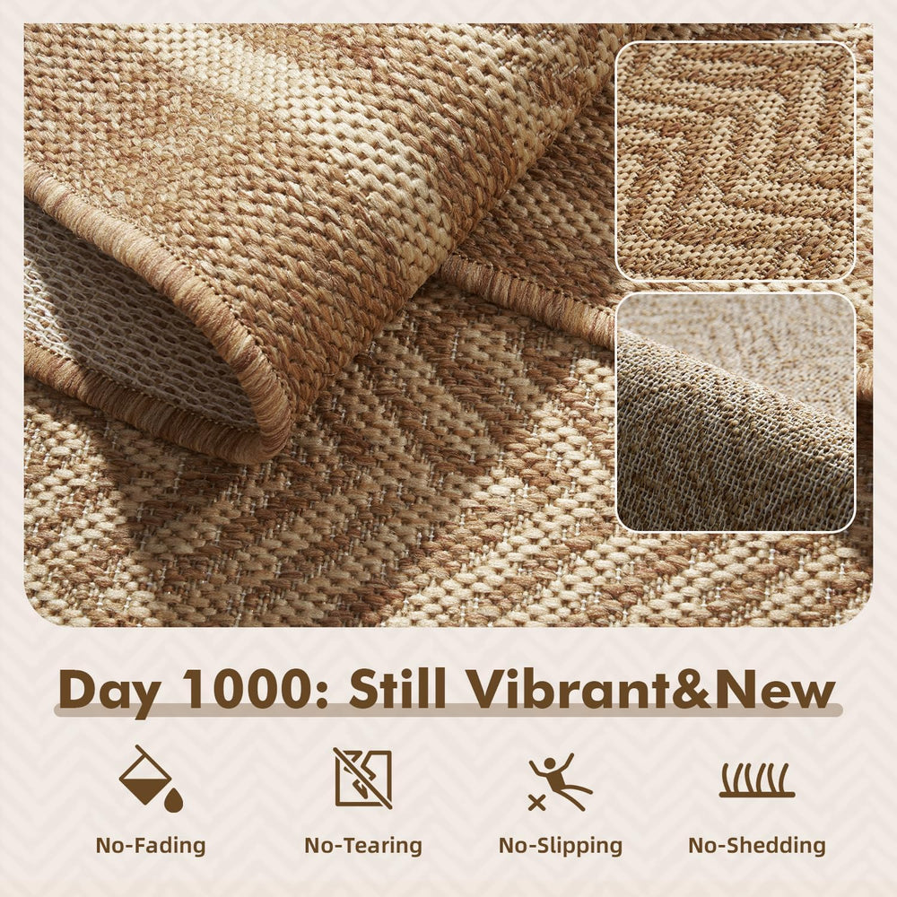 MontVoo-Outdoor Rug-Patio Rug 4x6 Polypropylene Indoor Outdoor Rugs Outdoor C...