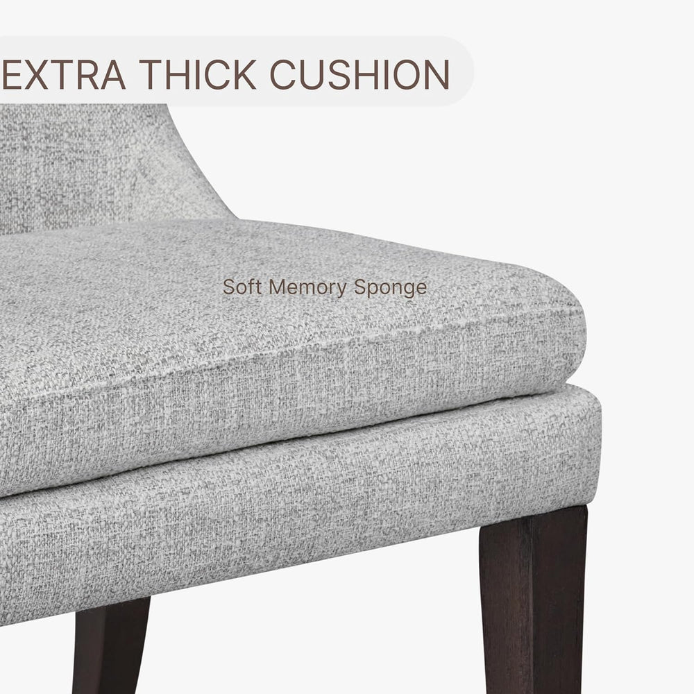 KISLOT Upholstered Dining Chairs Modern Sidechair Performance Fabric High Bac...
