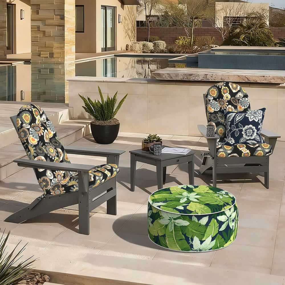 LVTXIII 2 Pack Outdoor Adirondack Chair Cushions, 44x19x4 Inch Water Repellen...