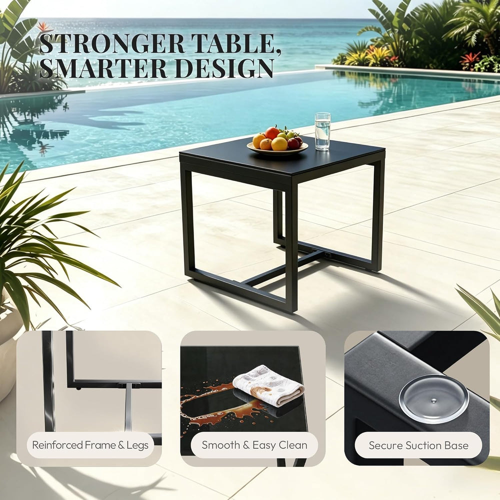 WWR Rocking Patio Bistro Sets 3 Piece - All-Weather - Conversation Furniture ...
