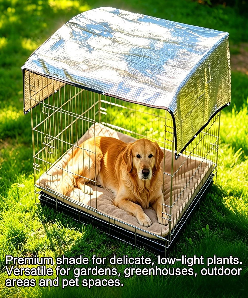 70% Reflective Aluminum Shade Cloth, Silver, 10 x 14 FT