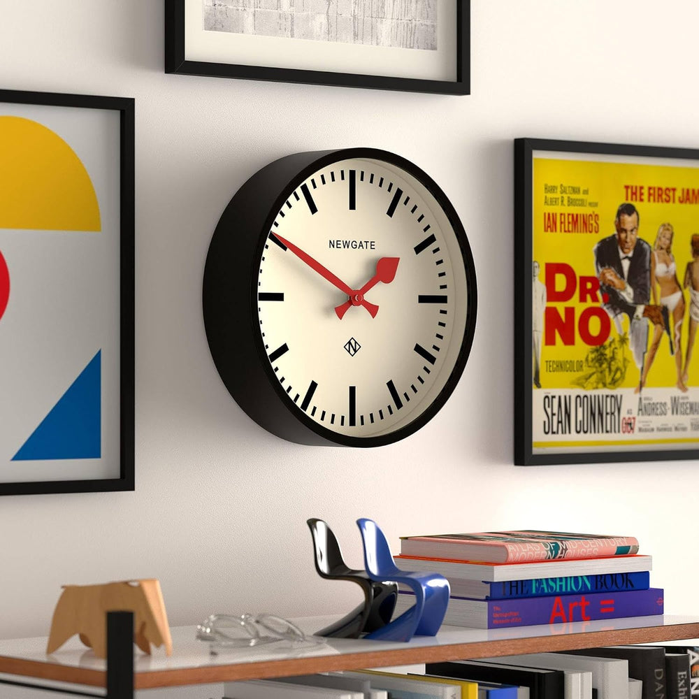 NEWGATE® Luggage wall Clock | Modern Retro Metal Station Clock | 12" | D...