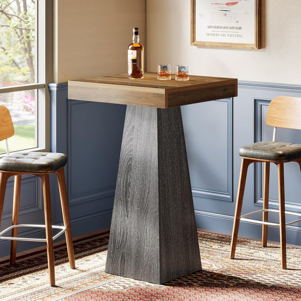 Tribesigns Bar Table, 39.96" High Pub Table for Small Space, Home Bar Sm...