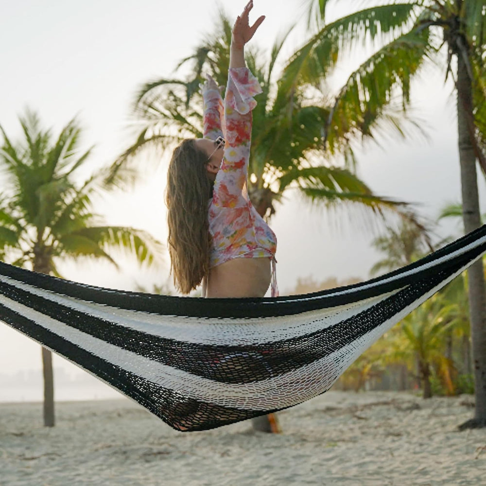 Lazy Daze XL Handwoven Mayan Hammock, 10.5FT Double Camping Hammocks