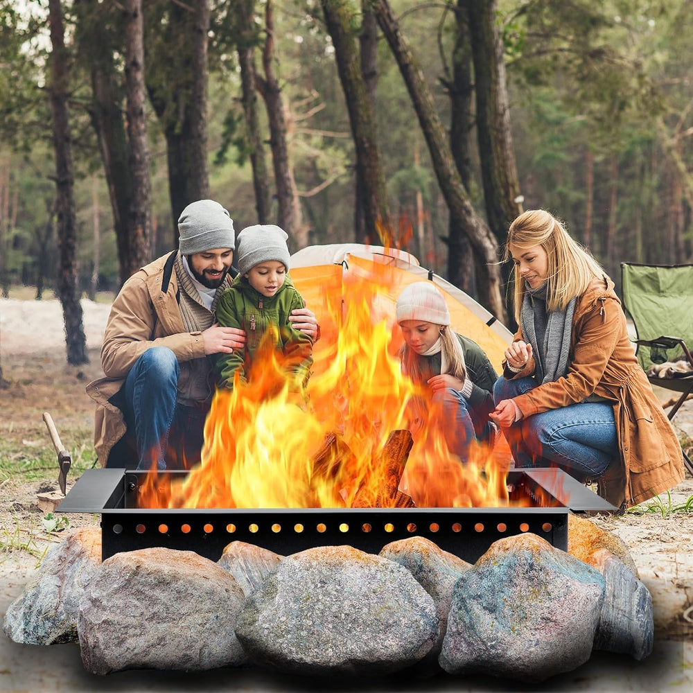 42 inch Outdoor Fire Pit Liner, Square Heavy Duty Fire Pits