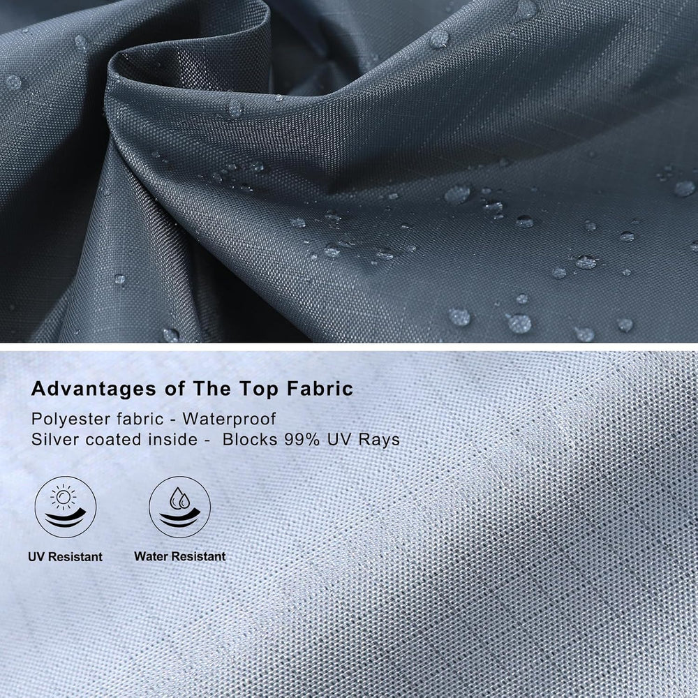 MASTERCANOPY 10x10 Replacement Pop Up Canopy Top Dark Gray