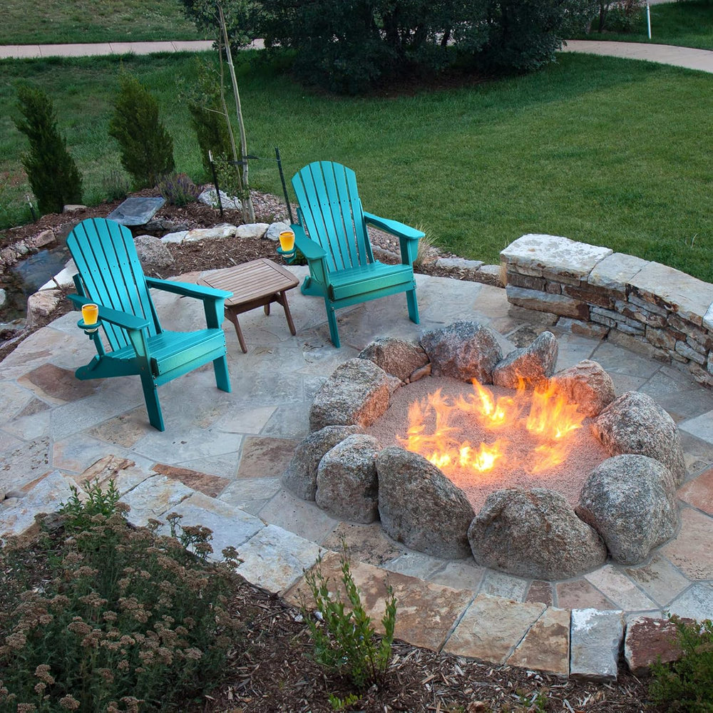 FUNBERRY Oversized Folding Adirondack Chair Set of 2, Fire Pit Chair 400LBS