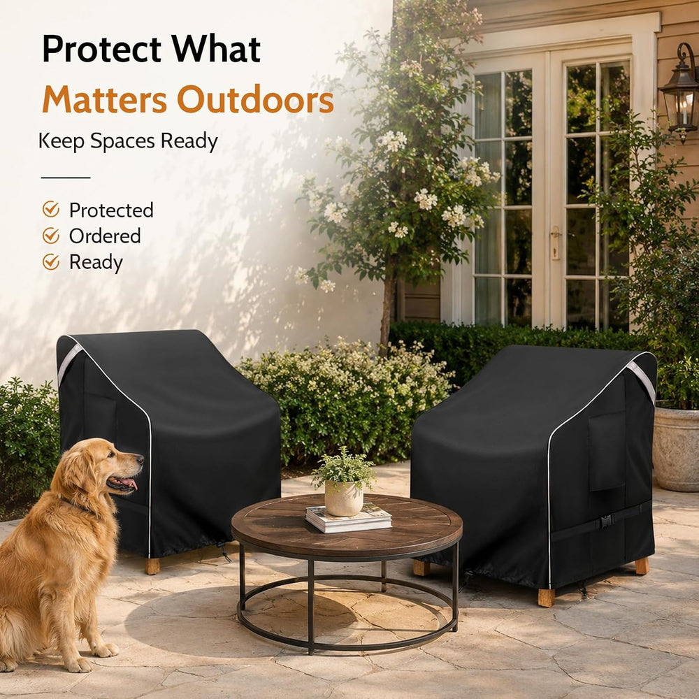 COSFLY Outdoor Patio Chair Cover Waterproof, Fits 32"W x 37"D x 36&...