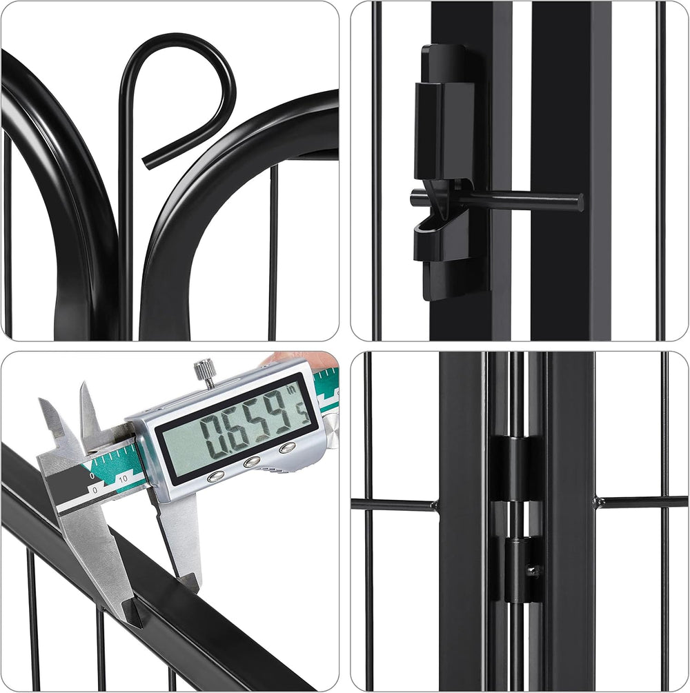 Yaheetech 24in x 43ft Rustproof Foldable Metal Decorative Garden Fence
